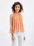 Orsay Růžovo-oranžová dámská pruhovaná halenka - Dámské