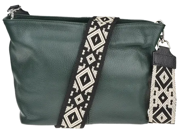 NovaKabelka.cz Batilda Verde Scura s přídavným popruhem II