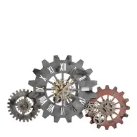 Ambia Home NÁSTĚNNÉ HODINY hnědá 107/63 cm