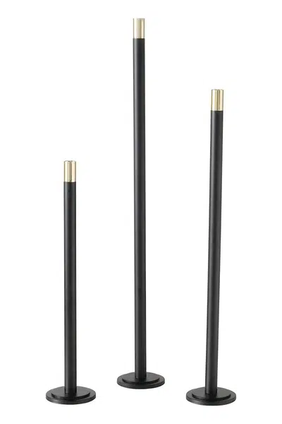 Dekorativní svícen Boltze 3-pack černá barva