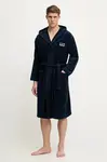 Bavlněný župan EA7 Emporio Armani tmavomodrá barva, AF14014.7M000441