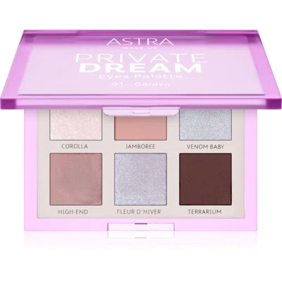 Astra Make-up Private Dream Palette paletka očních stínů odstín 01 - Garden 1 ks