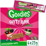 GOODIES Ovesné tyčinky jahody a jablko 6 x 23 g
