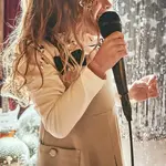 Dívčí šaty Mayoral béžová barva, mini, 4914