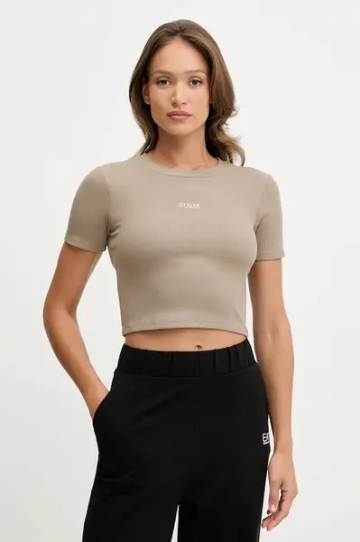 Tričko Guess CARLA dámské, zelená barva, V5YP08 K8RT2