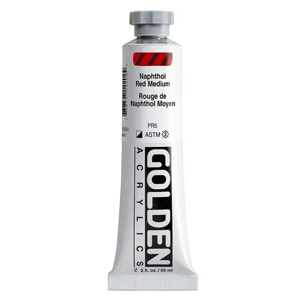 Akrylová barva Golden Heavy Body 59 ml - Naphthol Red Medium 1220