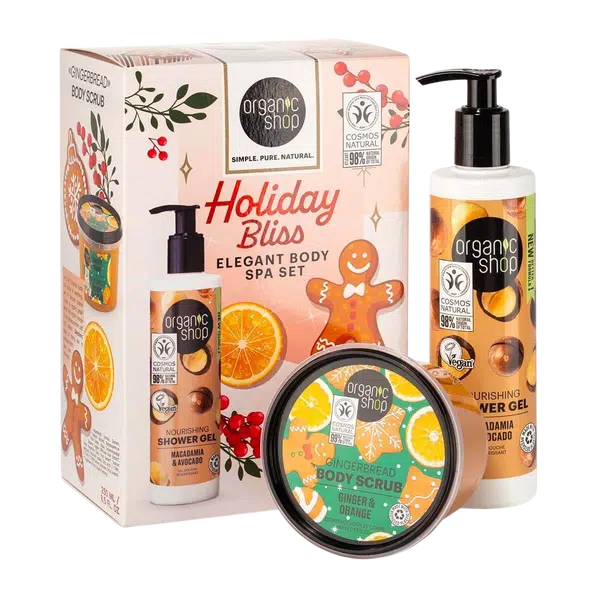ORGANIC SHOP Vánoční koupelový set Holiday Bliss 280 ml/250 ml
