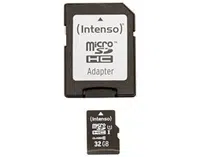 Paměťová karta Intenso 32GB micro SDHC Premium, class 10, UHS-I + adaptér