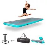 Airtrack inSPORTline Airstunt 400x100x10 cm šedá s ruční pumpou