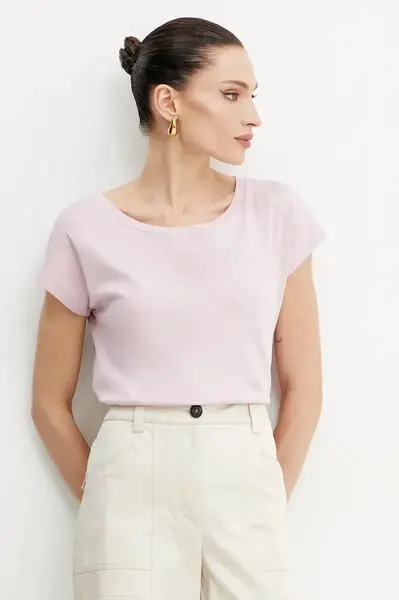 Bavlněné tričko MAX&Co. růžová barva, 2516941054200