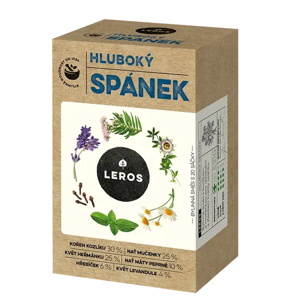 LEROS Hluboký spánek čaj 20 sáčků