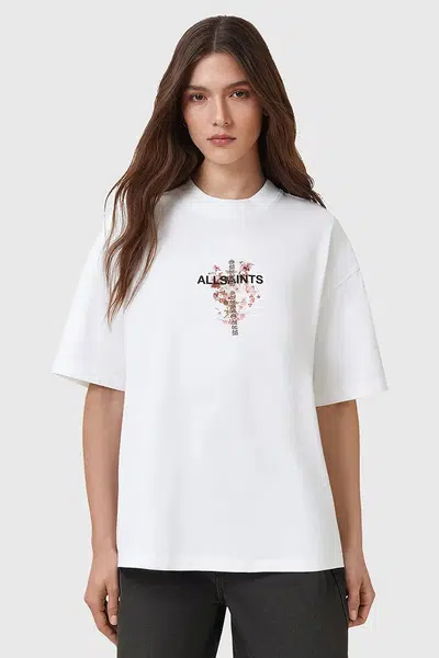 Tričko AllSaints ETERNAL dámské, bílá barva, W284JC