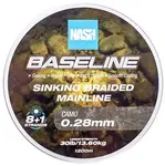 Nash splétaná šňůra baseline sinking braid camo 1200 m - 0,28 mm 13,6 kg