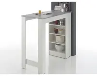 Barový stůl Mojito, bílý/šedý beton