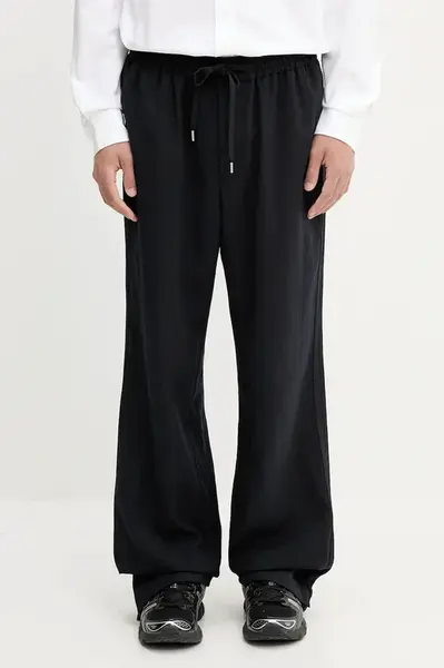 Kalhoty s příměsí vlny AMBUSH Suit Pants pánské, tmavomodrá barva, 12115314