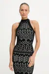 Top Marciano Guess BILLIE dámský, černá barva, 5YGR07 5877Z