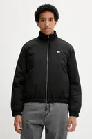 Bunda Tommy Jeans černá barva, přechodná, DM0DM21936