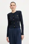Kardigan Guess EMMIE dámský, tmavomodrá barva, W5YR09 Z0130
