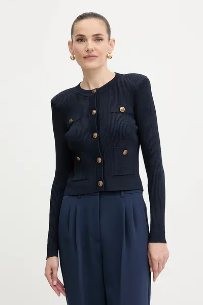 Kardigan Guess EMMIE dámský, tmavomodrá barva, W5YR09 Z0130