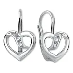 Soliter Zamilované náušnice z bílého zlata s krystaly 239 001 00910 07