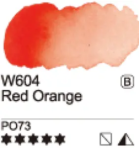 Akvarelová barva Mijello 15ml – 604 Red Orange