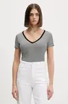 Tommy Jeans tričko dámske bavlnené s elastanom