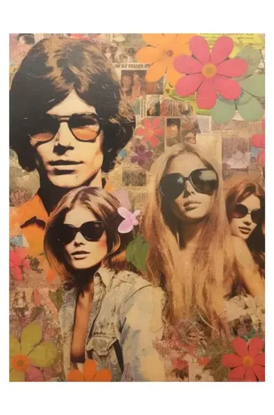 HARTMAN Plakát A.I ART HARTMAN 60's Collages 08, 30 x 40 cm