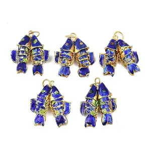 Brass Cloisonne Pendants