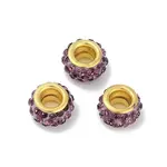 Alloy Rhinestone Clay Pave Beads