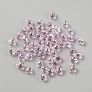 Electroplate Transparent Glass Beads
