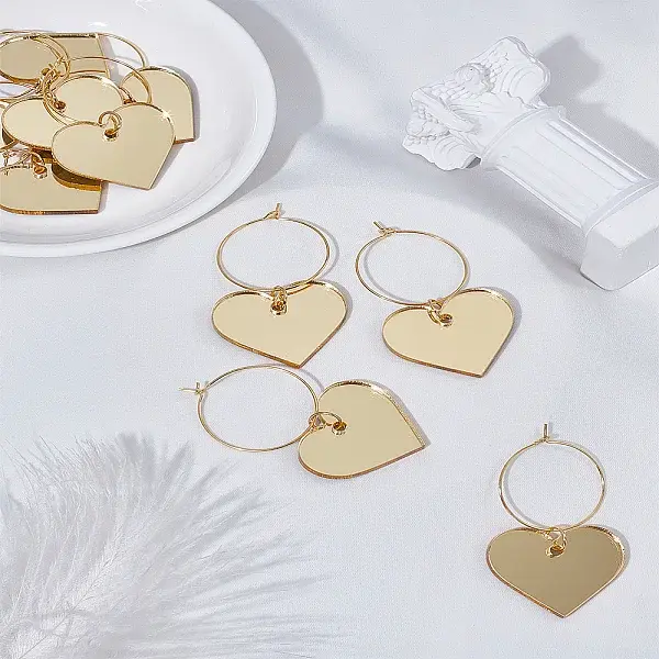 Acrylic Pendants Wine Glass Charms
