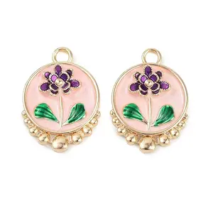 Brass Enamel Pendants