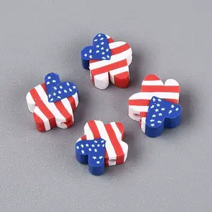 Independence Day Handmade Polymer Clay Beads