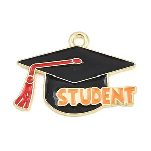 Back to School Alloy Enamel Pendants
