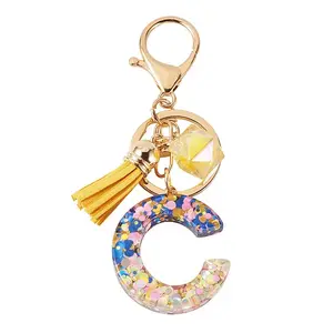 Alloy Resin Polygon Keychains