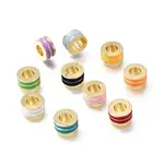Brass Enamel European Beads