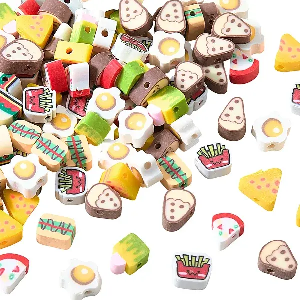 400Pcs 8 Styles Handmade Polymer Clay Beads