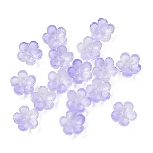 Dyed & Heated Glass Bead Caps