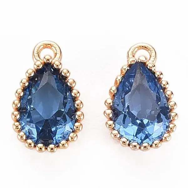 Brass Inlaid Cubic Zirconia Charms