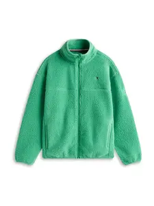 TOMMY HILFIGER Flisová bunda  zelená