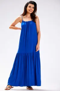Awama Woman's Dress A582 Blue