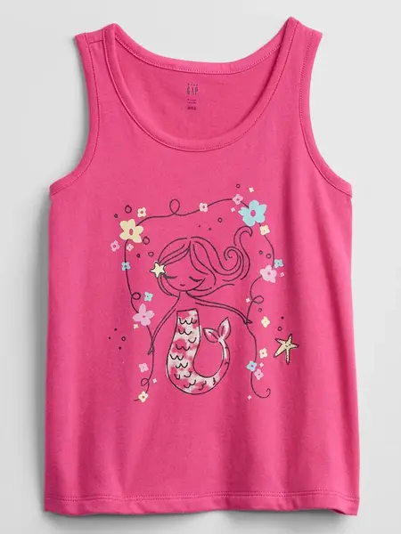 GAP Dětské tílko graphic tank top - Holky