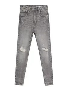 Bershka Džínsy  sivý denim