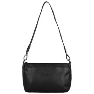 Dámská kožená kabelka na rameno černá - Bellugio Trungis