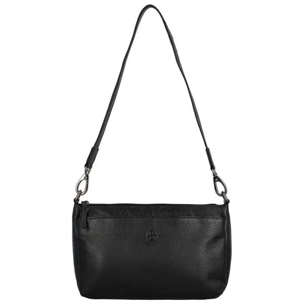 Dámská kožená kabelka na rameno černá - Bellugio Trungis