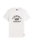 Tommy Jeans Tričko  čierna / biela