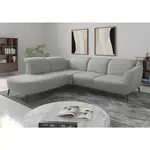 Sit & More ROHOVÁ SEDAČKA, textil, světle šedá