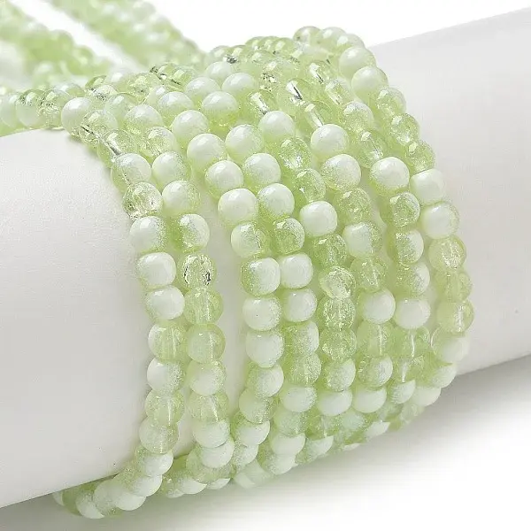 Crackle Glass Beads Strands