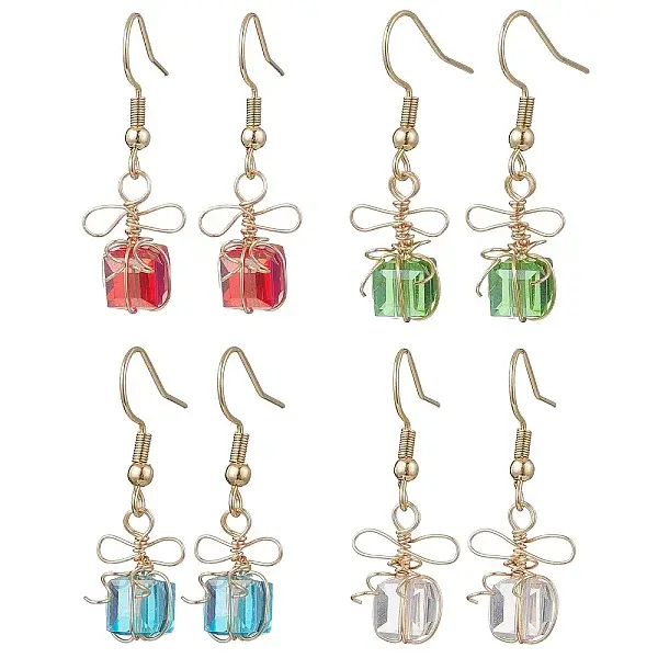 304 Stainless Steel Gift Dangle Earrings