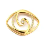 Brass Pave Clear Cubic Zirconia Cabochons